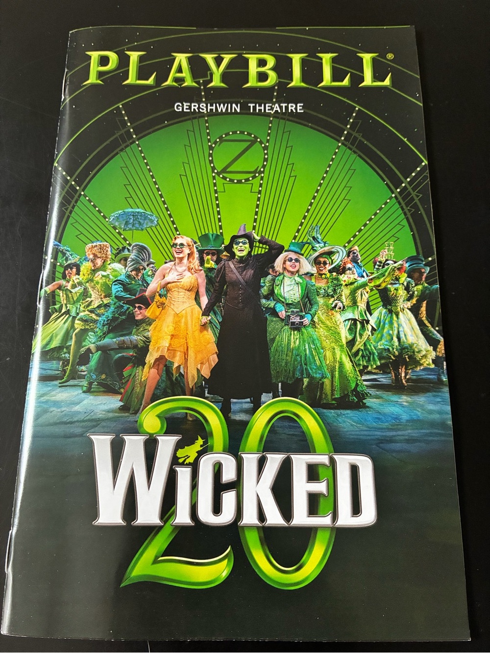 WICKED Oct 2023 Broadway Musical 20TH ANNIVERSARY Special Playbill! KURTZ / FOX!